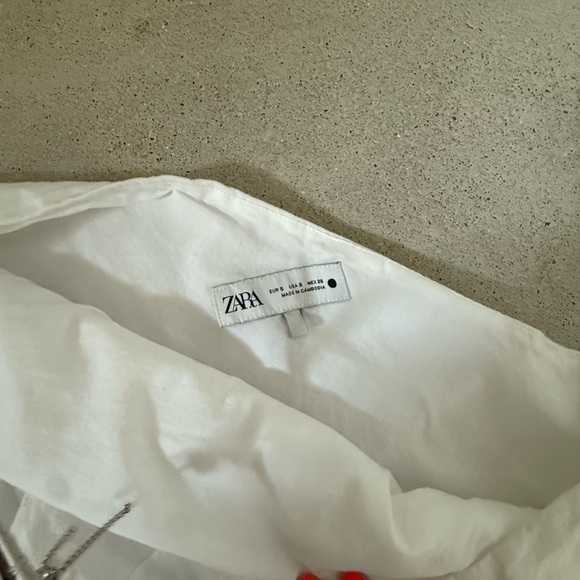 Zara One-Shoulder White Dress - Picture 3 of 3